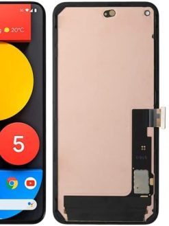 Cell Phone LCD Display OLED LCD Screen for Google Pixel 5 5G Digitizer Full Assembly with Frame(Black) Replacement Part