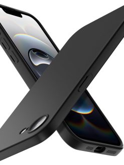X-level for iPhone 16e Case, Ultra-Thin Silky Soft Touch Lightweight Phone Cover, Slim Fit Anti-Scratch Matte Finish Back Shockproof Cases for iphone 16e 6.1 inch 2025, Black