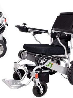 Lightweight Folding Electric Wheelchair With Dual Battery - Luxury Design