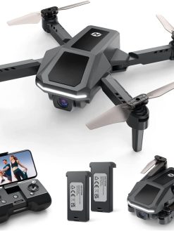 Holy Stone HS430 Drone for Kids with 1080P HD Camera, RC Mini Drones Quadcopter with WiFi FPV Live Video, Circle Fly, Throw to Go, Toys for Adults or Beginners, 2 Batteries 26 Mins, Easy to Fly, Black
