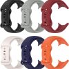 BLIKEJIN 6 Pack Silicone Band Compatible with Google Pixel Watch 2, Soft Sport Strap Replacement Watchband for Men Women