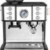 Wtrtr Barista Express Espresso Machine, Bean to Cup Coffee Machine with Milk Frother,[1 year warranty]