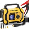 FOWAWU 6000A 26800mAh Jump Starter with Air Compressor, Car Battery Jumper Starter Power Bank (ALL Gas/10.0L Diesel), Cordless Auto-Shutoff Tire Inflator, Type-C Quick Charge, Smart Jumper, LED Lights