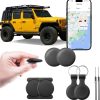 Car Tracker 2-Pack, Android System, No Subscription Required, Mini GPS Tracker for Vehicles, Pets, Keys, 360-Day Battery, Magnetic GPS Tracker with Sound Alert & Map