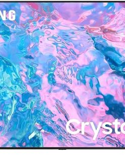 Samsung 43 inch 4k uhd smart led tv with built-in receiver and remote control, black - ua43cu7000uxeg, Bluetooth, Wi-Fi, USB, Ethernet, HDMI