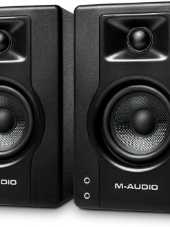 M-Audio Bx3-120-Watt Powered Desktop Computer Speakers/Studio Monitors For Gaming, MUSic Production, Live Streaming And Podcasting (Bx3 Pair)