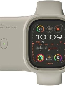 Portable Powerbank for Apple Watch 49mm Series Ultra/Ultra2, Magnetic Wireless Charger, 1200mAh Compatible with Apple Watch Series