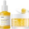 KOEC Skincare Set, Kojic Acid Turmeric Serum 30ml + Deep Collagen Retinol Cream 52ml, For Volumising & Hydrating