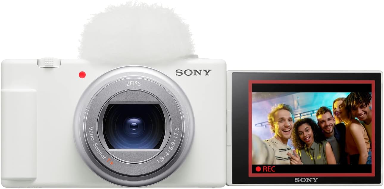 Sony ZV-1 II Vlog Camera for Content Creators and Vloggers - White