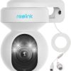 Reolink 5MP E1 Outdoor PTZ Out Door WiFi Security Camera with Motion Spotlights, Auto Tracking, 2.4 / 5GHz Wi-Fi Home Surveillance Cam, Color Night Vision, 3X Optical Zoom, Human/Vehicle Alerts