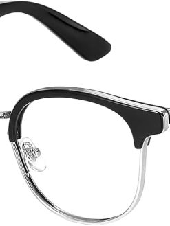 X00MEER Smart Glasses, 5.3 Bluetooth Glasses with Dual Stereo Speakers, Voice Assistant Compatible,Music &HD Calling, for Men & Women (KX04B)