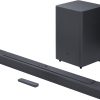 JBL Bar 2.1 Deep Bass (MK2) - 2.1 Channel soundbar with Wireless subwoofer (6.5’’), 300W Max Output, Bluetooth Enable (Black)