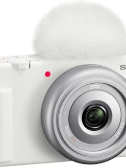Sony ZV-1F Vlog Camera for Content Creators and Vloggers With Selfie-Friendly Vari-Angle LCD Screen And A Directional 3-capsule Mic, White