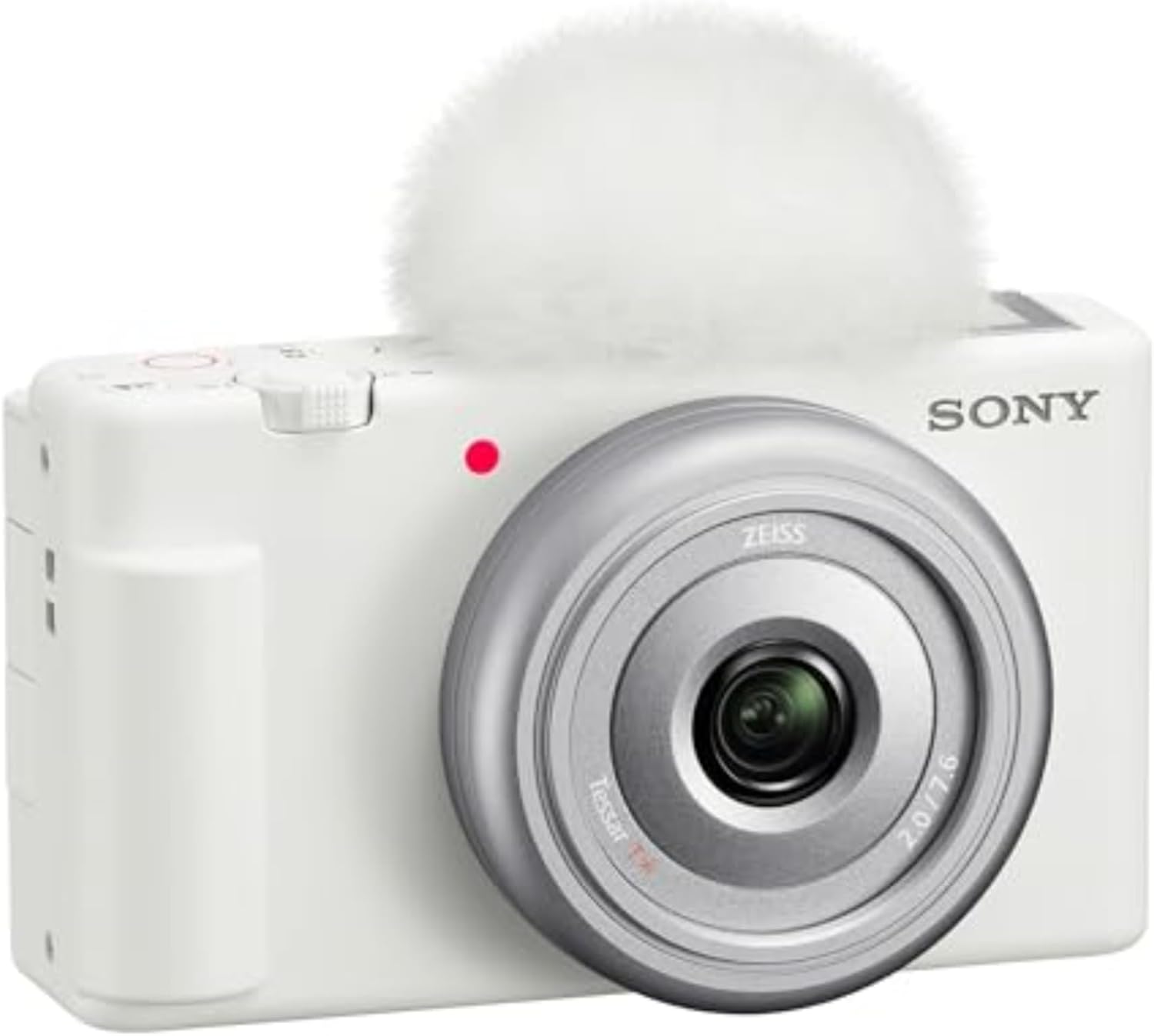 Sony ZV-1F Vlog Camera for Content Creators and Vloggers With Selfie-Friendly Vari-Angle LCD Screen And A Directional 3-capsule Mic, White