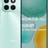 HONOR X6c Smartphone 6GB RAM 128GB ROM, 6.61" 120Hz Display, 50MP Camera, 35W Fast Charging, Dual SIM, Ocean Cyan – Middle East Version