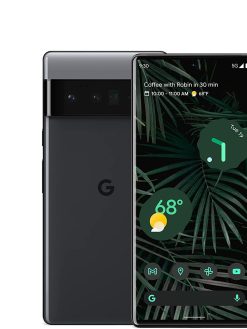 Google Pixel 6 Pro, Android 5G phone, unlocked smartphone with advanced pixel camera and telephoto lens, 128GB, storm black (refurbished)