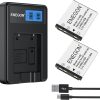 ENEGON NP-45 Replacement Battery (2 Pack) and USB Charger Kit for Nikon EN-EL10,for fujifilm NP-45S/A/B, NP-80,Li-40B,Li-42B, INSTAX Mini 90, FinePix XP140/130/120/90/80/70/60/50,T350,T550,JX500