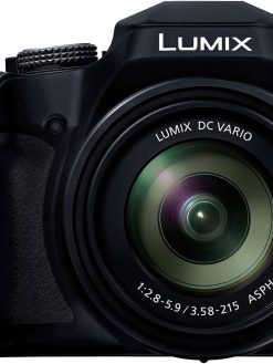 Panasonic Lumix DC-FZ82DE-K Bridge Camera with 20-1200 mm F2.8-5.9 Lens, 18.1MP, 4K Video & Photo, OLED Live View Finder, LCD Touch Screen, USB-C, Black