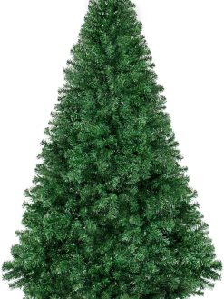 Christmas Tree Small 4ft NIBEMINENT Pine Needles Artificial Christmas Trees 120CM,500 Full Branches Tips Xmas Holiday Tree for Home and Office Small Spaces,Easy Assembly Metal Stand