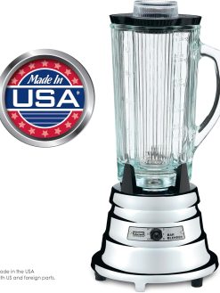 Waring Commercial BB900G 1/2 HP Chrome Bar Blender with 40-O