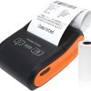 Eacam Portable Receipt Printer, Mini Thermal Printing with 2 Inch Thermal Paper Roll Compatible with Android/iOS/Windows System for Billing in Hotels Shops Restaurants Malls Supermarkets Warehouses