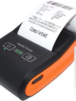 Eacam Portable Receipt Printer, Mini Thermal Printing with 2 Inch Thermal Paper Roll Compatible with Android/iOS/Windows System for Billing in Hotels Shops Restaurants Malls Supermarkets Warehouses