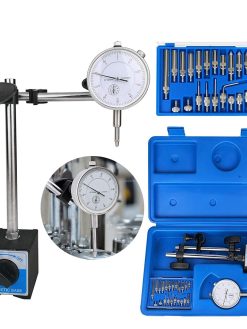 Digital Dial Indicator Magnetic Base with Fine Adjustment, Professional Gauge 0.01mm Precision Tester Gage Indicator Conversion Measuring Tool for 3D Printer Lathe Workshop Machinery Table Saws, 22pcs