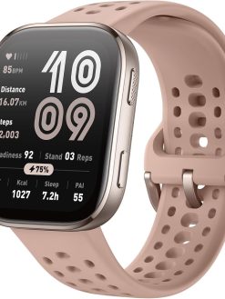 Amazfit Bip 6 Smart Watch 46mm, 14 Day Battery, 1.97" AMOLED Display, GPS & Free Maps, AI, Bluetooth Call & Text, Health, Fitness & Sleep Tracker, 140+ Workout Modes, 5 ATM Water-Resistance, Blush