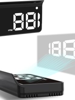 Car HUD, Head up Display for Car, USB Plug and Play, Auto Brightness, Large Font Display