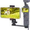 Adjustable Phone Holder Mount Compatible with DJI Osmo Pocket 3, Expansion Bracket Adapter with 1/4" Thread, Horizontal & Vertical Rotation