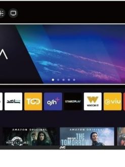 JVC 50-inch Edgeless 4K UHD Smart TV - 2025 New Model with Voice Air Mouse, Bluetooth and Dolby Audio LT-50N7105V