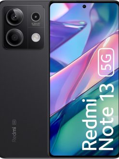 Redmi Note 13 5G (Stealth Black, 8GB RAM, 256GB Storage) | 5G Ready | 120Hz Bezel-Less AMOLED | 7.mm Slimmest Note Ever | 108MP Pro-Grade Camera