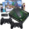 Wireless Retro Game Console Plug And Play Video Game Stick Built In 10000+ Games, 9 Classic Emulators 4K High Definition HDMI Output For Tv With Dual 2.4G Wireless Controllers With 64GB Memory Card