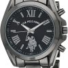 Accutime US Polo Watch, Black, NOSIZ, Quartz Watch, mens