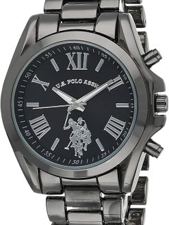 Accutime US Polo Watch, Black, NOSIZ, Quartz Watch, mens