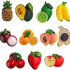 Azonee 3D Fruit Fridge Magnets, Resin Fruit Refrigerator Magnets, for Fridge, Whiteboards, Maps, 10pcs/set