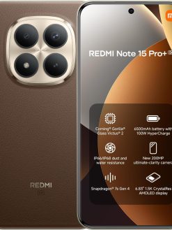 REDMI Note 15 Pro+ 5G Mocha Brown 12G RAM 512G ROM + Xiaomi smart band 9 active + Redmi buds 6 Play - Global Version