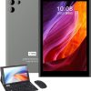 CM824 Ultra 8-inch Tablet, 5g Tablet Single SIM WiFi, Kids Tab Zoom Tiktok Supported Dual Camera, Android 14 Slim Tablet with Keyboard and Mouse (Grey)